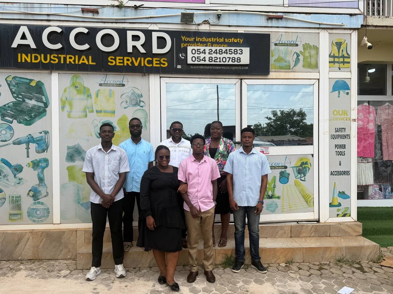 The Accord Family at their office in Lashibi