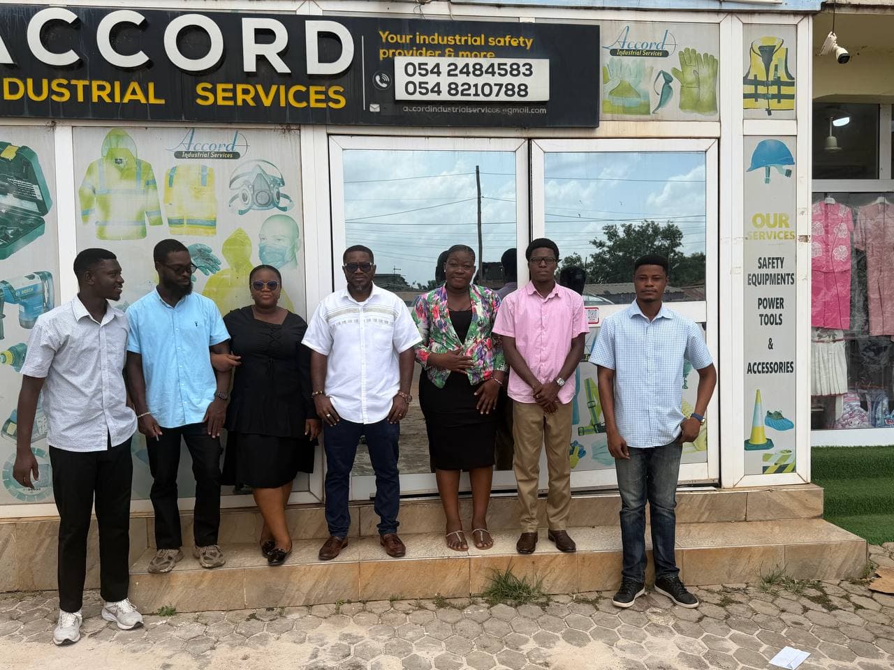 The Accord team outside their store