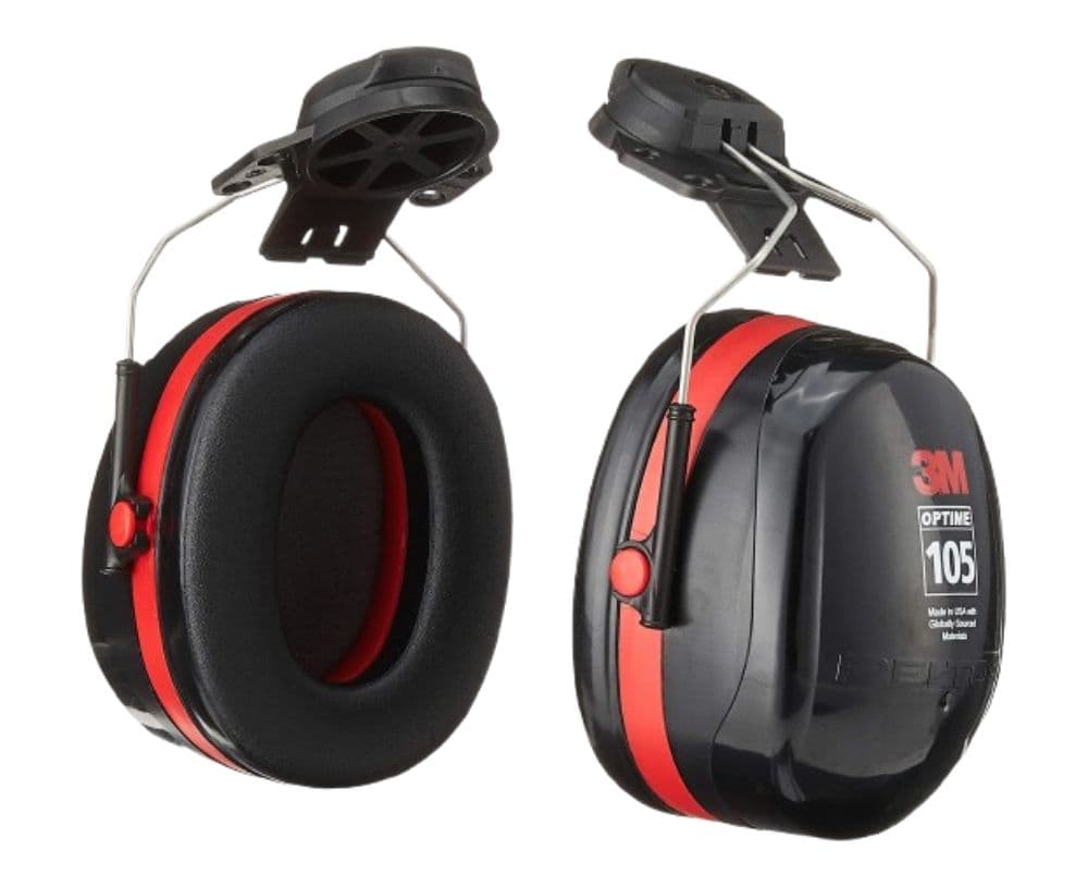 3M Peltor Optime 105 Cap-Mount Earmuffs