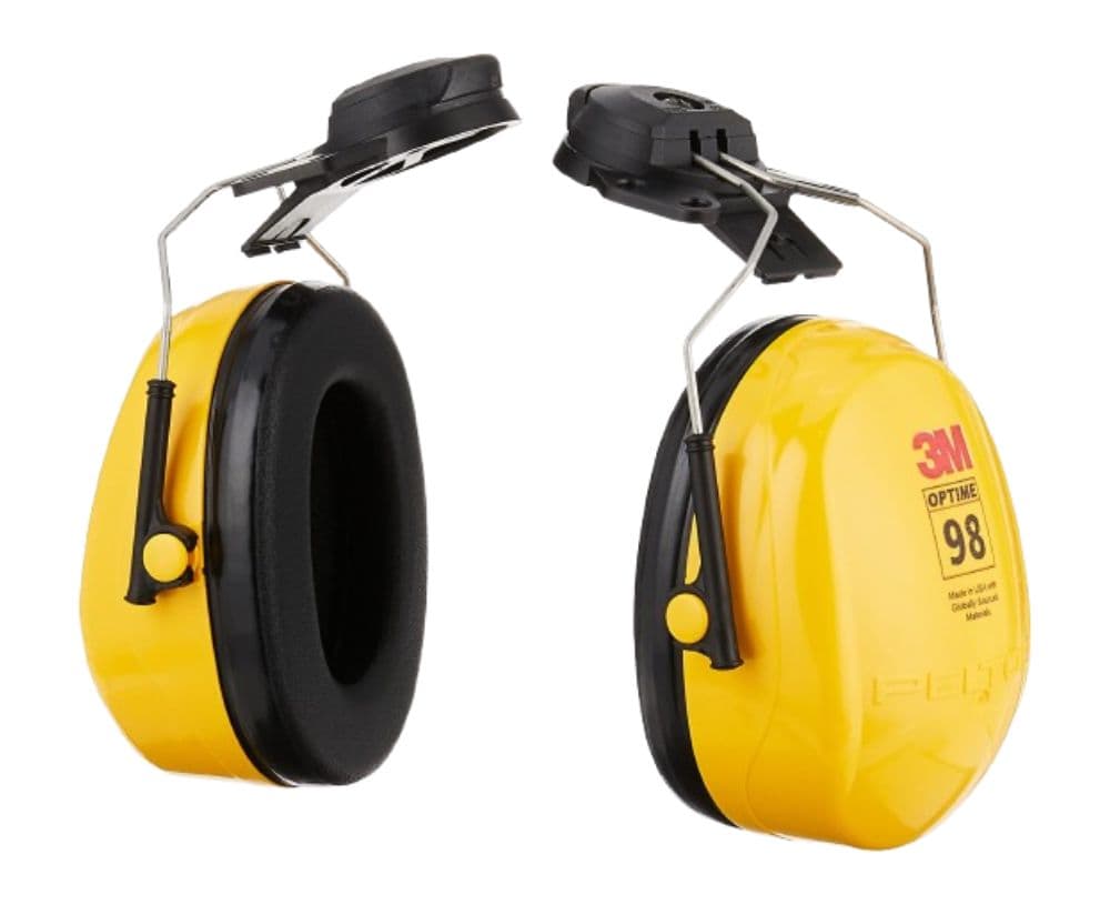 3M Peltor Optime 98 Cap-Mount Earmuffs