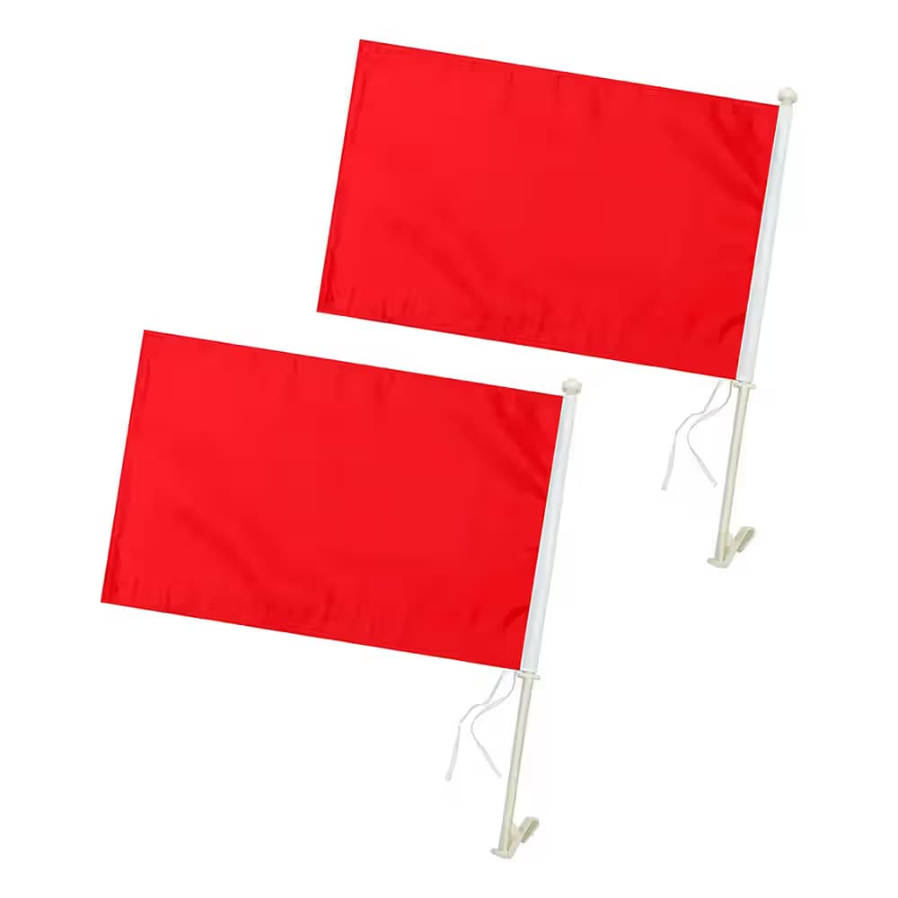 Red Flagman Signaling Flag